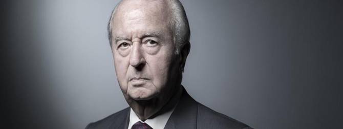 L\'ancien Premier ministre Edouard Balladur pose à Paris, le 4 juin 2018.